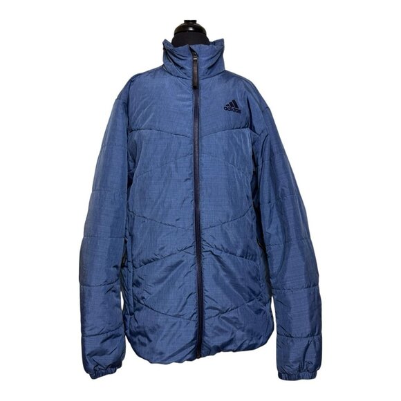 NEW Adidas BSC Performance Insulated Jacket Blue CZ0617 Men’s Size Small - Picture 1 of 16